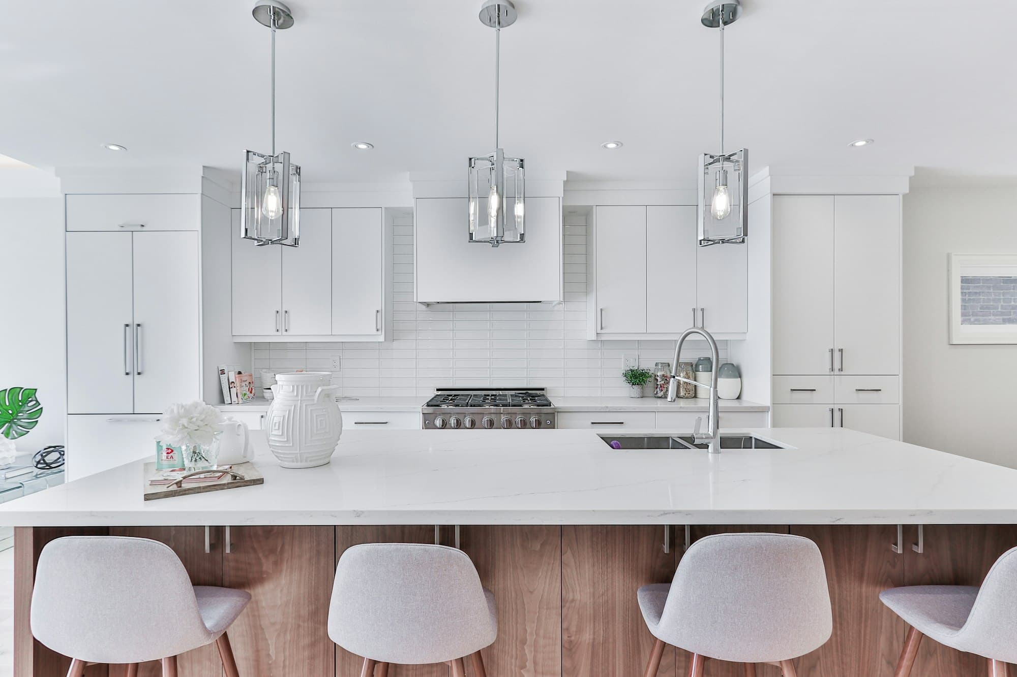 A bright, modern kitchen